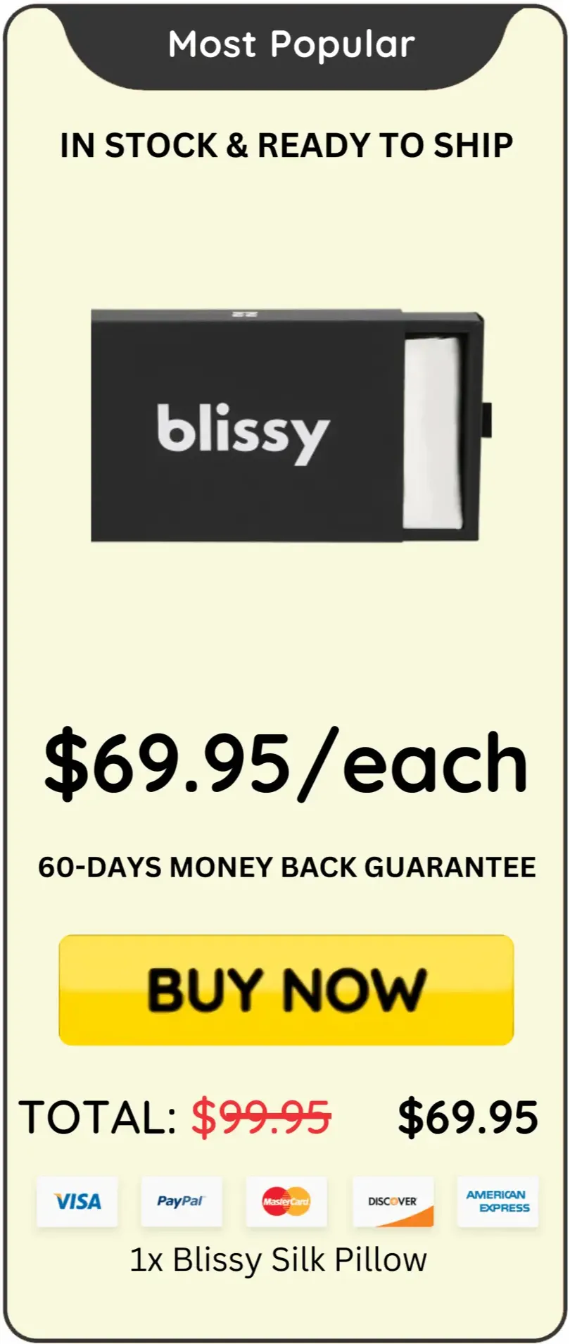 Blissy Silk Pillowcases official