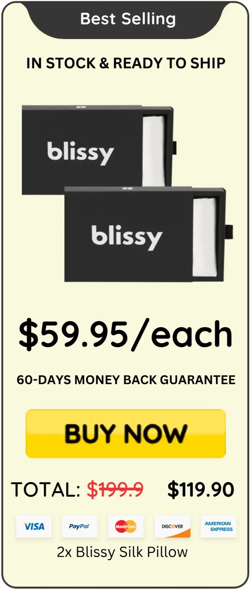 order Blissy Silk Pillowcases